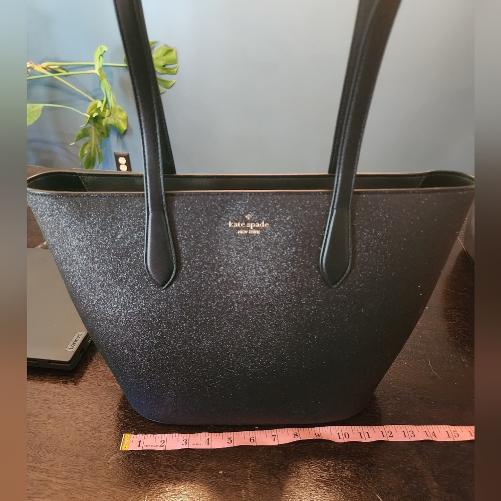 Kate Spade Glitter Black Tote